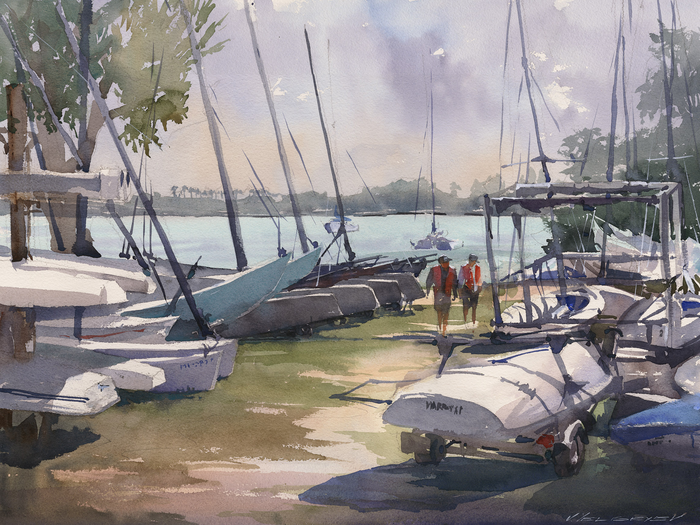 Boat Yard by Vladislav Yeliseyev