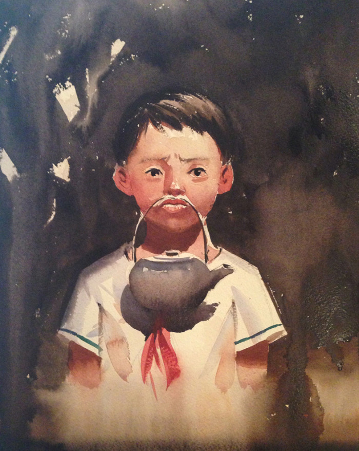 Teapot and Unhappy Kid by Laober Zhu in Dubai, UAE